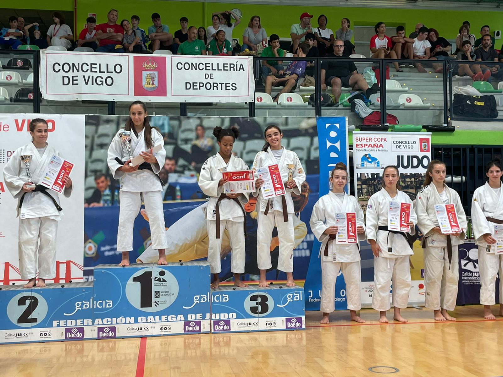 ORO Y 5º PUESTO EN LA SUPERCOPA ESPAÑA DE JUDO CADETE VIGO. 14-10-23 RESULTADOS